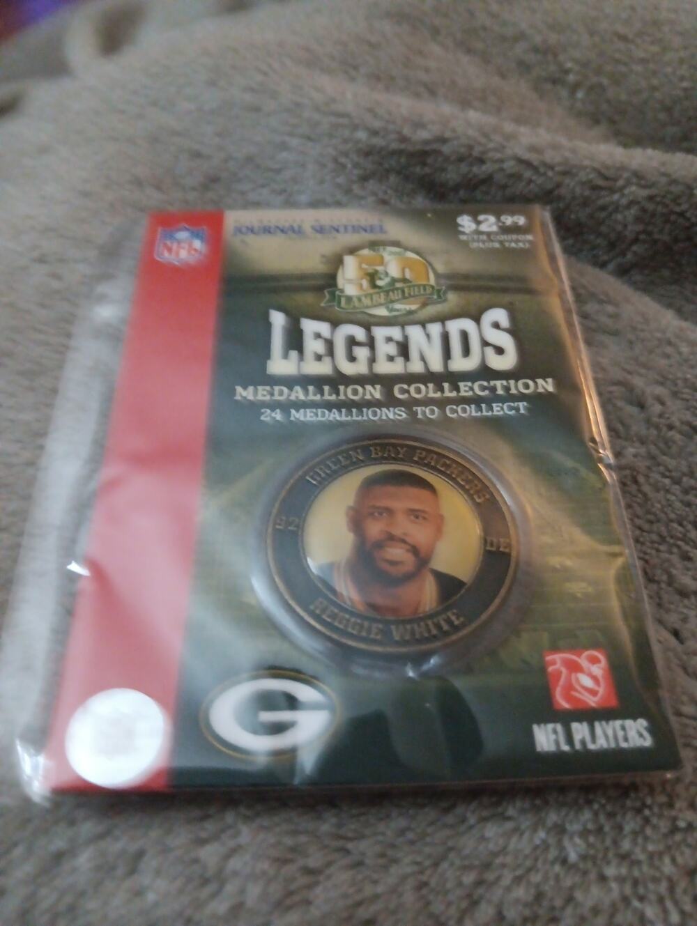Green Bay Packers Legend's 🏉 Reggie White 🪙Medallion 50 Years of Lambeau Field